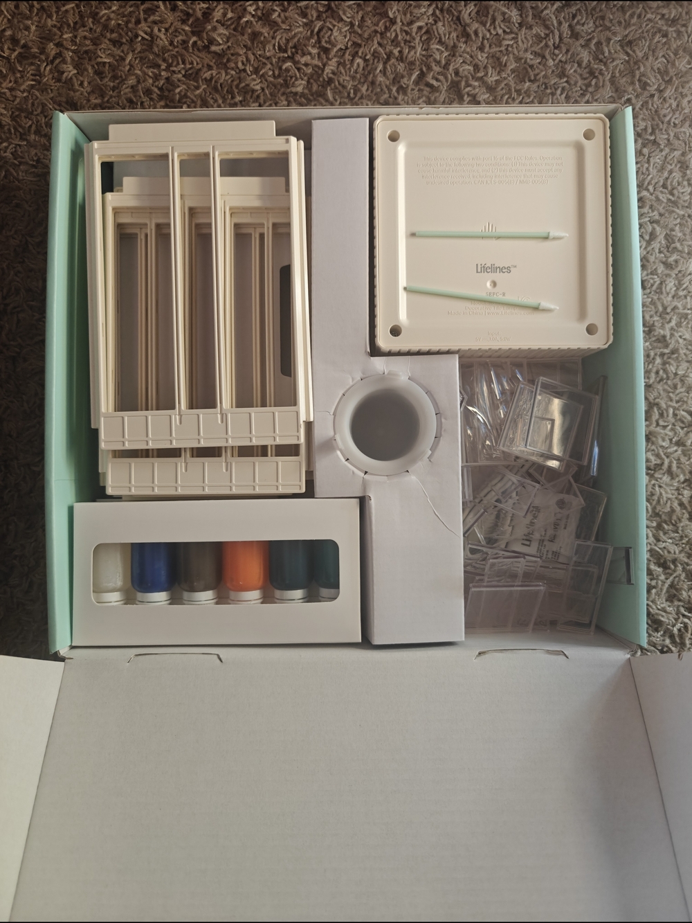 Melissa & Doug Lifelines Decorative Tile Lamp Kit - Teal and Multi - Picture 2 of 4